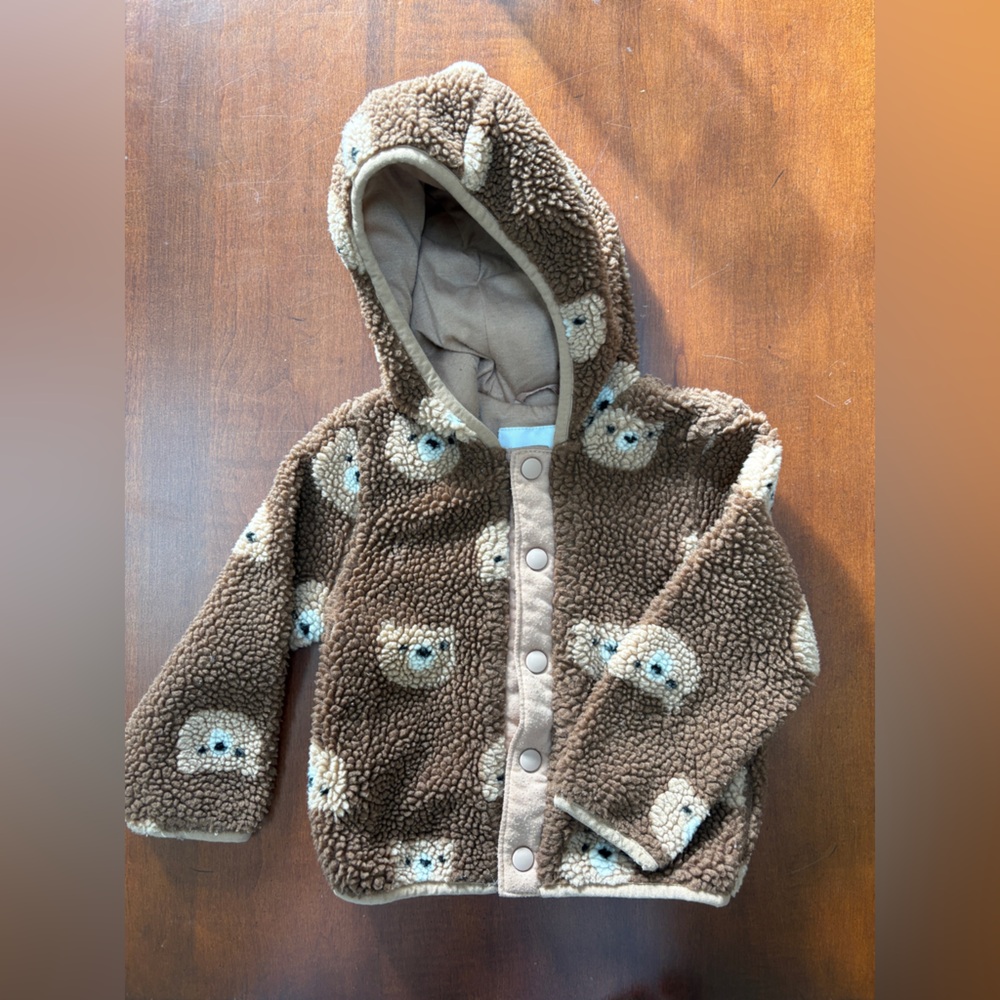 Joe Fresh Brown Teddy Bear Kids Jacket